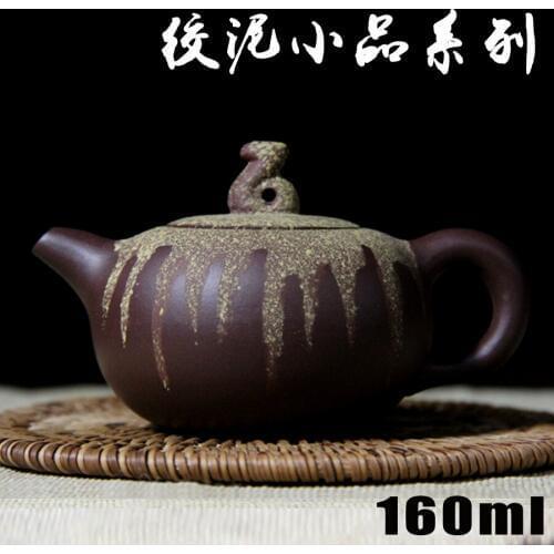 Yixing Ceramic Teapot Clay Tea Pot 160ml Chinese Handmade Bamboo Teapots Service Set Zisha Porcelain Kung Fu Kettle Top Quality