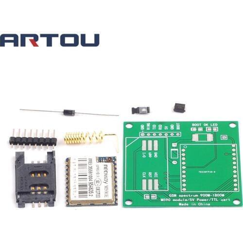 M590E GSM GPRS Frequency Module Board SMS Message Diy kits M590 Standard AT Instruction Set CPU MCU For TTL Test 5V 1A