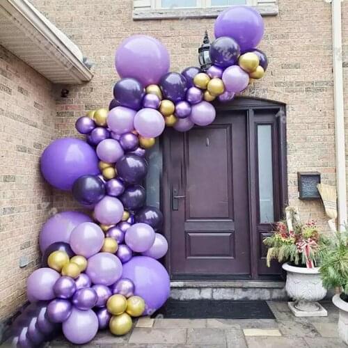 Purple Balloon Arch Macaron Purple Balloons Garland Baby Shower Balloon Birthday Balloons Wedding Mermaid Birthday Party Decor