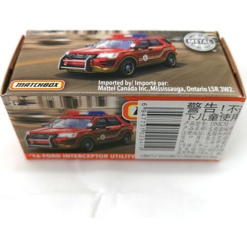 2019 Matchbox Cars 1:64 Car 16 FORD INTERCEPTOR UTILITY Metal Diecast Alloy Model Car Toy Vehicles