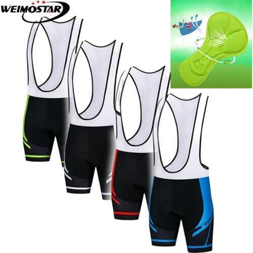2019 New Arrival Weimostar men cycling bib shorts Breathable Gel Padded Shockproof Anti-sweat downhill Quick-Dry