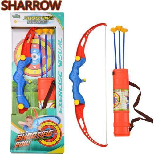 Kids Toys Sets Gift Archery Bow Arrow Set Suction Arrows Quiver Shooting Game Target For Children Practice Games Accessories