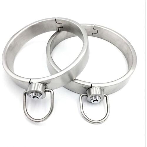 Solid 304 Stainless Steel Slave Restraints Posture Collar bdsm Bondage Lockable Neck Collar Adult Game Sex Toys For Couples
