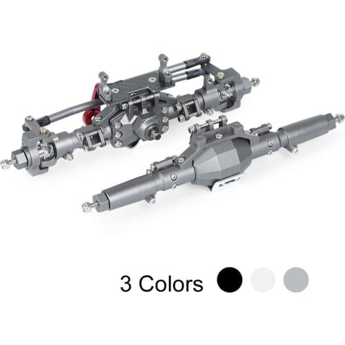 Metal Aluminum Alloy Front and Rear Axle Assembly for 1/10 RC Crawler Car AXIAL SCX10 II 90046 90047 RGT 86100 Upgrade Parts