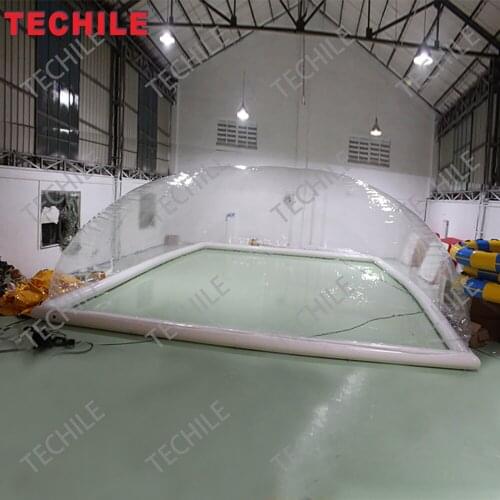 PVC inflatable swimming pool tent inflatable pool dome inflatable transparent dome tent for sale