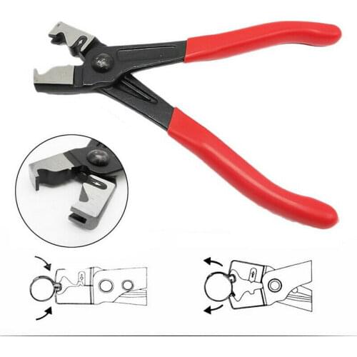 R Type Car Repair Hand Tools Collar Hose Clip Clamp Pliers Water Pipe Boot Clamp Calliper Strong Comfortable Grip Universal