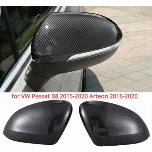 2PCS Side Rearview Mirror Cover Replacement for VW Passat B8 2015-2020 Arteon 2016-2020 3G0857537H 3G0857538H Car Accessories
