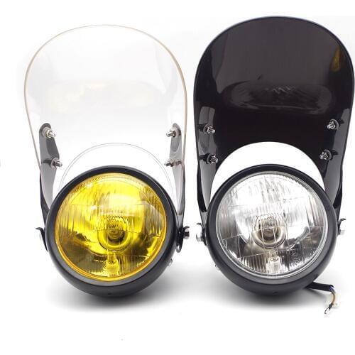 Universal Motorcycle headlight farol de milha halogen bombillos moto custom fog lamp For benelli trk tnt 300 bajaj pulsar 200 ns
