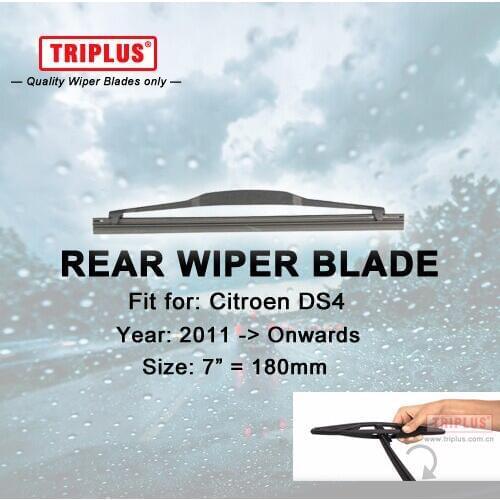 Rear Wiper Blade for Citroen DS4 (2011-Onwards) 1pc 7" 180mm,Car Rear Windscreen Wipers,for Back Window Windshield Blades