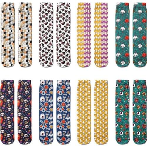 1 Pair Women Socks Cartoon Cute Funny Streetwear Women Socks Compression Socks Casual High Ankle Breathable Autumn Female Socks