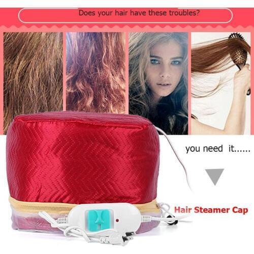 1pc Hair Steamer Cap Dryers Electric Hair Heating Cap Thermal Treatment Hat Beauty SPA Nourishing Hair Styling Care Tools