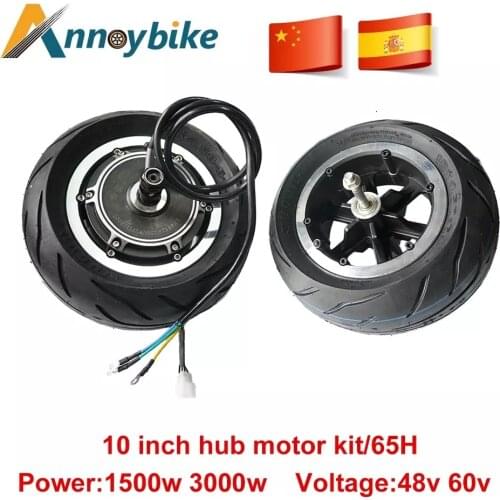 10 inch 48V1500W 60V3000W Hub Motor Kit Front Wheel Bicicleta Electrica Bicycle Scooter ebike Motor Brushless Gearless
