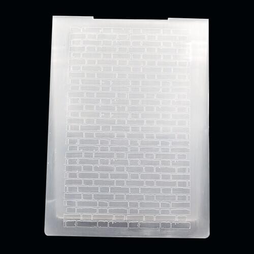 3D Brick Wall Design Embossing folders NEW 2021 For Scrapbooking DIY Photo Album Card Paper Cutting Dies Scrapbooking Plastic