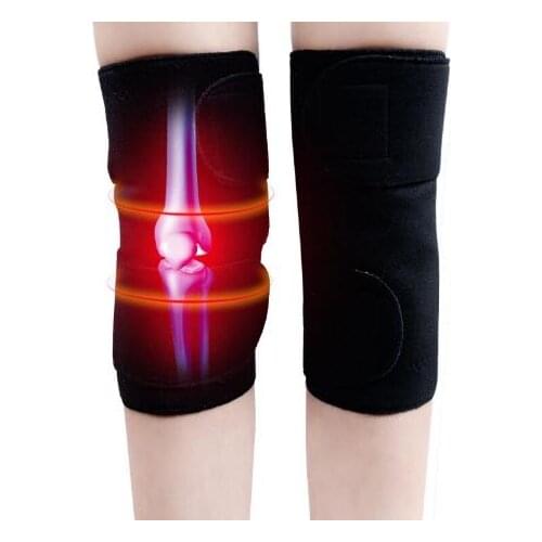 4 Pcs/2 Pair Tourmaline Self -heating Kneepad Magnetic Therapy Knee Support Tourmaline Knee Brace Belt