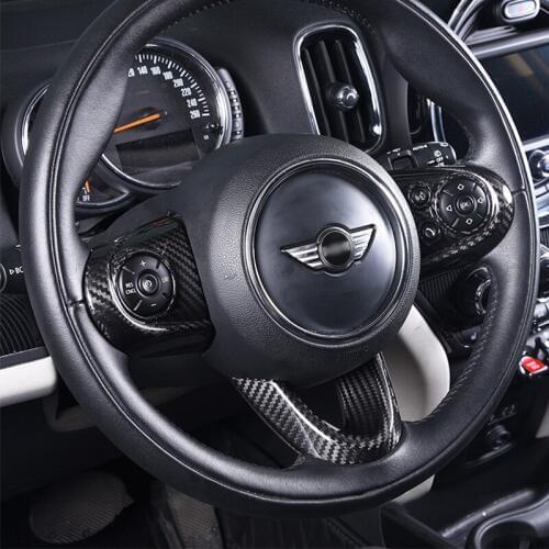 Car Steering Wheel Button Panel Cover Protection Sticker For BMW MINI Cooper S F54 F55 F56 F57 F60 Interior Styling Decoration