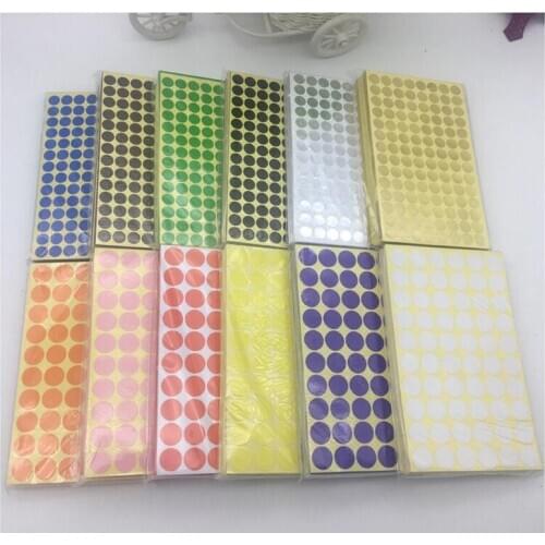 Dpsprue DIY Diamond Painting 60 Sticker Cross Stitch Round sticker round color marker sticker Gift suit for 60 bottles case