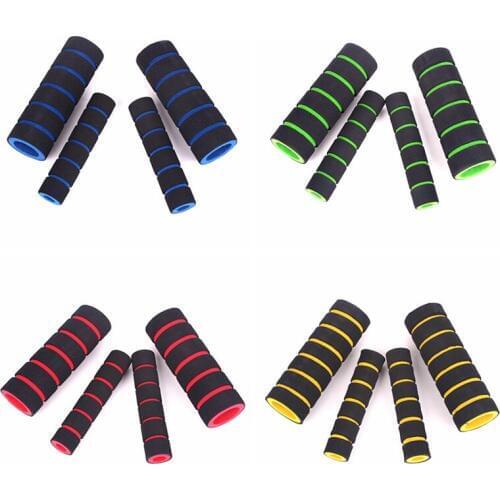 JETTING 4pcs/lot handlebar Sponge Grips High Density Sponge MTB Folding Bike Bicycle Handlebar Anti-slip Motorcycle Grip Cover