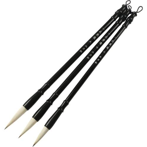 Chinese Brush Pen 6pcs Weasel Hair Calligraphy Brush Chinese Painting Copying Multiple Hair Brush Pen Set Tinta China Caligrafia