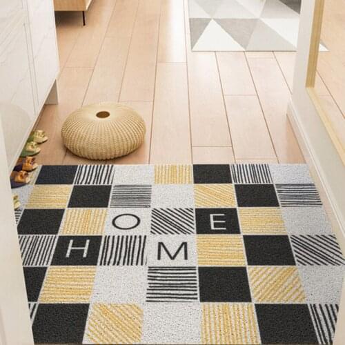 Indoor Outdoor Entrance Door Mat Carpet PVC Kitchen Mat Bathroom Mat Non-slip Mats Carpet Cuttable Custom Pattern Home Door Mats