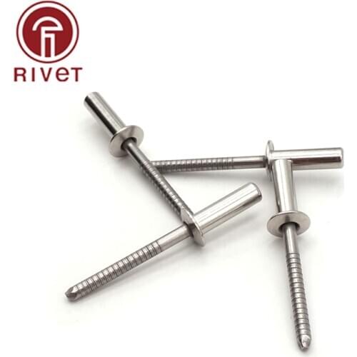 M6.4 100PCS DIN EN ISO 16585 Stainless Steel Round Head Closed End Blind Rivet Sealed Hollow Rivets Blind Rivets