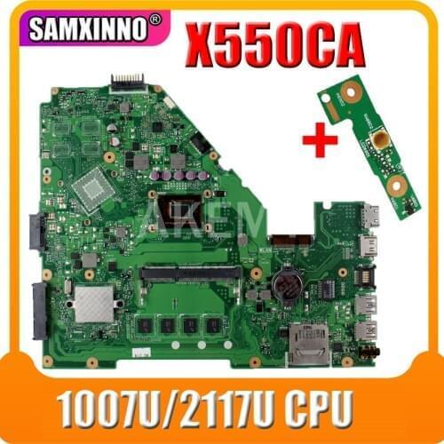 SAMXINNO For Asus X550CC Laptop motherboard X550C A550C X550CC R510C R510CC mainboard REV2.0 with 1007 cpu 100% tested