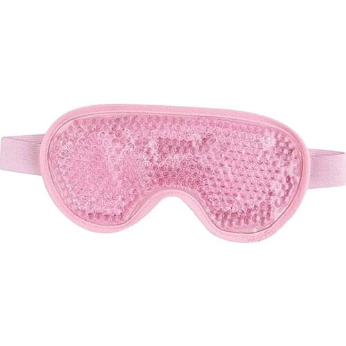 Multi-function Hot Cold Gel Cooling Eye Mask Dark Circles for Travel Pink