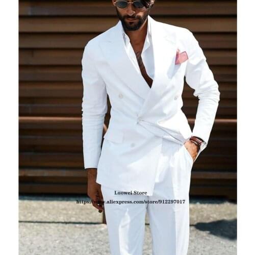 Mens Suits Fashion Casual Arab Men 2 Piece Sets Wedding Groom Tuxedo Male Formal Business Blazer Terno Masculino Jacket+Pants