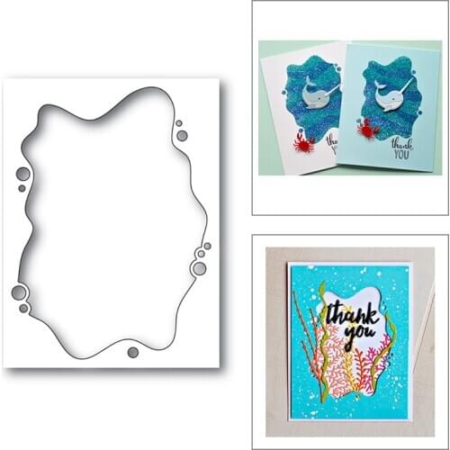 2020 New Ocean Frame Metal Cutting Dies For DIY Cut Paper Craft Making Background Greeting Card Album Scrapbooking No Stamps Set