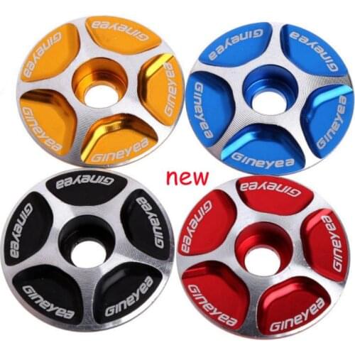 NEW Aluminum Threadless Road MTB Bike Stem Accessories Headset Top Cap Cover Bike Bicycle Aluminum Alloy Headset Cap