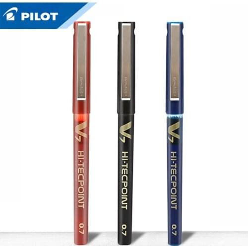 Pilot-V7-Hi-Tecpoint-Cartridge-System-Rollerball-Pen-Medium-Point 0.7mm 6pcs/lot Needle Point Black/Red/Blue/Green