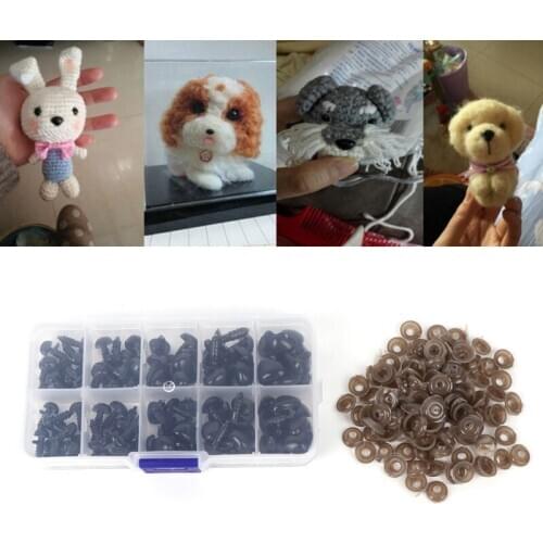 100 Pcs/box Plastic Safety Triangle Nose Doll Plush Toys Stuffed Animals Making DIY Dolls Accessories