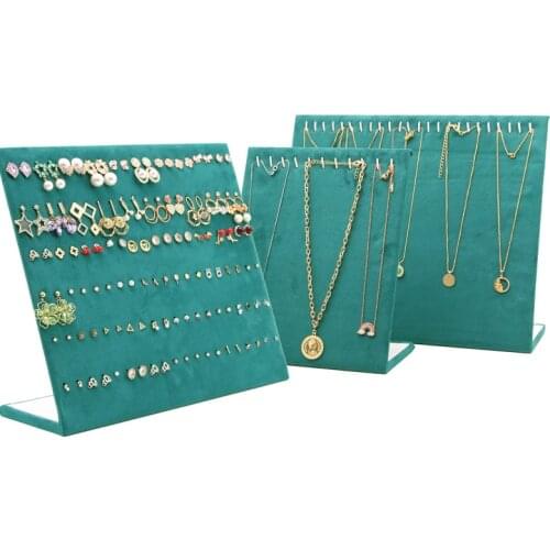 Necklace Pendant Earring Display Stand Women Jewelry Organizer Holder Storage Case Bracelet Display Rack