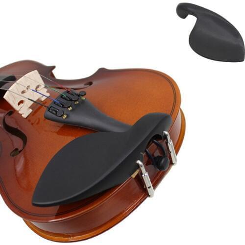 Portable Ebony Wood Violin Chin Rest Fiddle Support Pad Musical Instrument Violin Parts Accessories