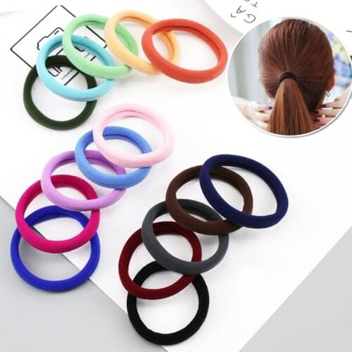 30pcs Diameter 4cm Rubber Rope Scrunchy Elastic Hair Bands Woman girl Headdress Hair Ties Ropes Gum Ponytail Holders Accessories