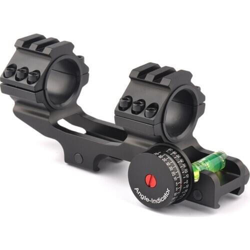 3 Shape Tactical 25.4/30mm Scope Ring with Base Mount Angle Indicator and Bubble Level for Hunting Accessories
