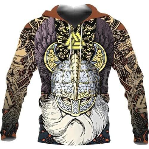 Tessffel Viking Tattoo Beautiful Pattern 3D Print Tracksuit Casual 3DfullPrint Hoodie/Sweatshirt/Jacket/Mens Womens H13
