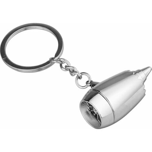 Universal Car Key Rings Airplane Engine Cute Emblem Creative Keyfob Car-styling Auto Accessories
