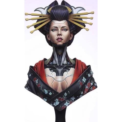 1:10 Humanoid Mechanical Theme Queen Resin Figure Bust Model X189