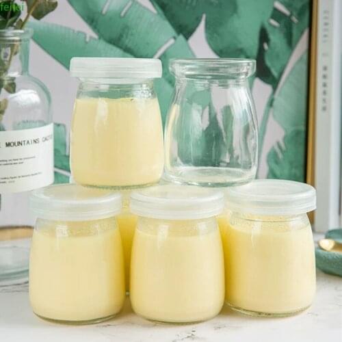 6pcs 150ml Pudding Bottle Glass Jelly Jar Yogurt Containers Milk Cup Disposable Mousse Dessert Tiramisu Cups