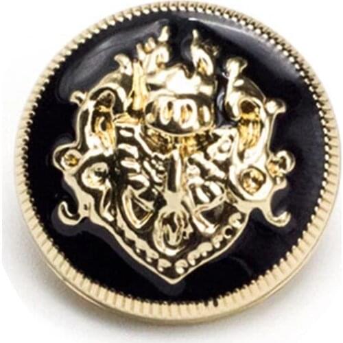 6PCS British Style Clothes Buttons Fashion Sewing Metal Set for Men Women Blazer Coat Shirt Suit Needlework Scrapbooking Diy