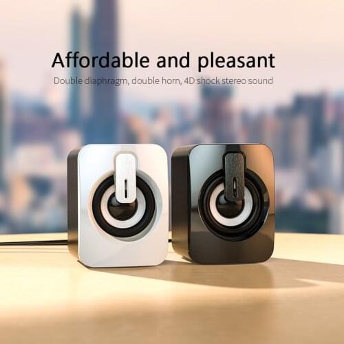 A2 Mini Bluetooth Speaker Desktop Computer Notebook PC, Laptop, Mobile Phone, MP3, MP4 , DVD Multimedia Loudspeaker