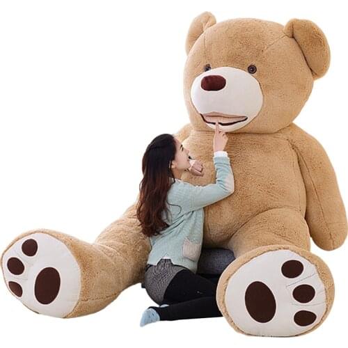 America Giant Teddy Bear Plush Toys Soft Teddy Bear Skin Popular Birthday Valentine Gifts For Girls Kids