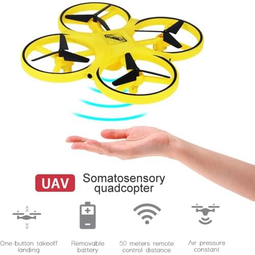 RC Toys Induction Mini Drone Remote Sensing Gesture Quadcopter RC Aircraft UFO Somatosensory Noctilucent Interaction