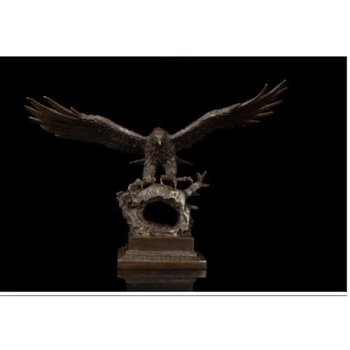 Large-TOP Business art- HOME OFFICE ROOM decorative art -fortune Mascot Arabia Eagle vulture lanneret Bronze art statue