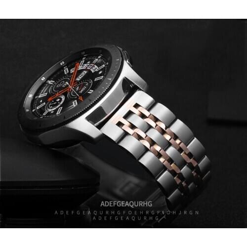 Stainless Steel band for Samsung Galaxy watch 46mm strap Gear S3 Frontier band 22mm metal belt bracelet Huawei watch GT 2 46 mm