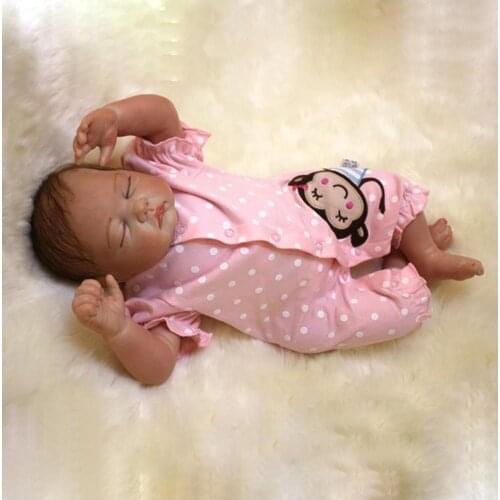 Preemie Newborn Girl Dolls 18" Sleeping Baby Dolls Silicone Vinyl Xmas Gift Toys