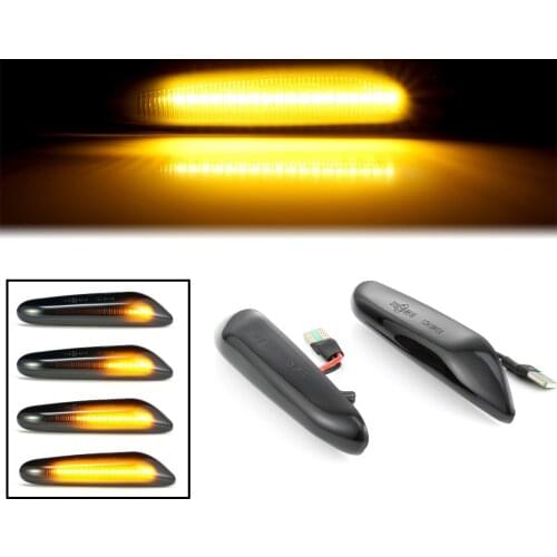 Dynamic LED Turn Signal Lamp Side Marker Light Blinker for BMW E90 E91 E92 E93 E60 2004-2010 E87 E82 E46 E84 Facelift 2013-2015