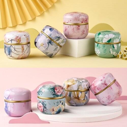 Home Garden Creative Candy Box Drum-shaped Candy Cookie Box Rose Tea Pot Tin Box Festive Party Supplies For Gift