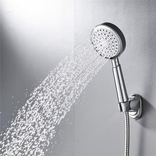 Diplon BQ5002 Bathroom Shower with self-cleaning function Singel function ABS hand shower in chrome with 150cm Shower Hose