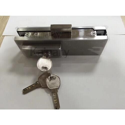 Stainless steel office frameless glass door patch fittings, door lock